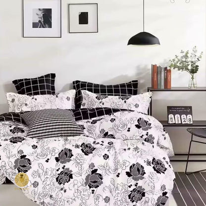 Black Forest 4 Pieces  REVERSIBLE Comforter Set