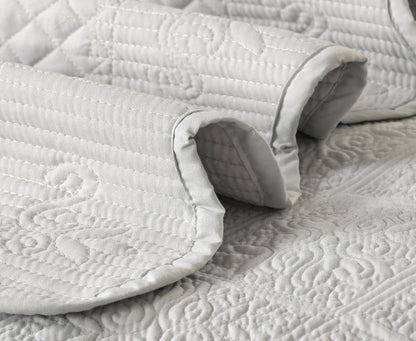 Serenity Quilted Bedspread Set – 3 Pcs | Luxe Comfort for Modern Living - The Gharnish - A Unit of Satkala Creations
