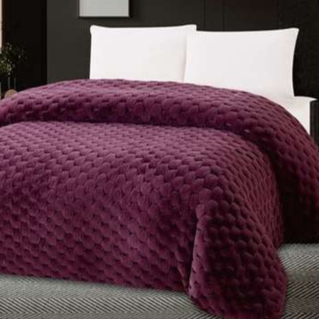 Hexa Super Soft Fur Duvet Blanket - The Gharnish - A Unit of Satkala Creations