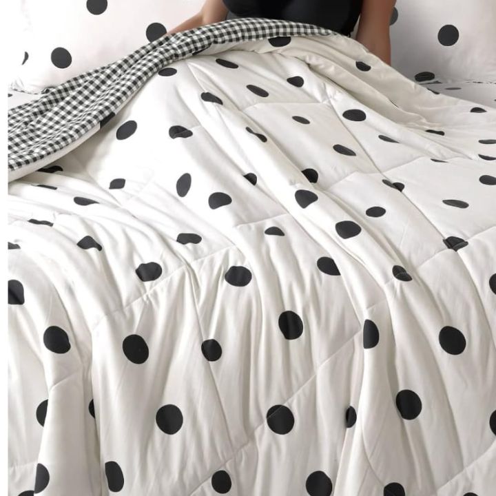 Ultimate & Stylish 4 Pieces Polka Dot Comforter Set - The Gharnish - A Unit of Satkala Creations