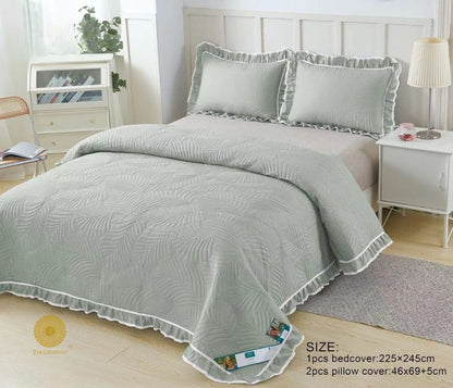 Ultrasonic Premium Bedding Set With Lace and Frill