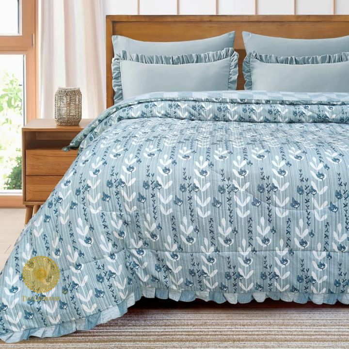 Zoya Cotton Feel Comforter with Frill