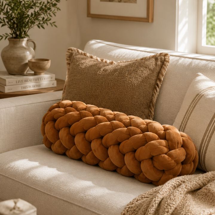 Modern Luxe Knot Bolster Cushion