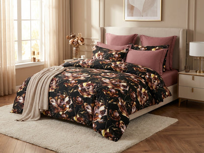 Kids corner Blossom Series king size 7D printed bedsheet by The Gharnish, featuring colorful floral and playful design.