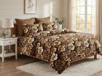 Kids Corner Blossom Series king size 7D printed bedsheet by The Gharnish with colorful floral pattern for children.