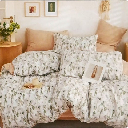3 Pcs Double Super Soft and Breathable Bedsheet Set - The Gharnish - A Unit of Satkala Creations