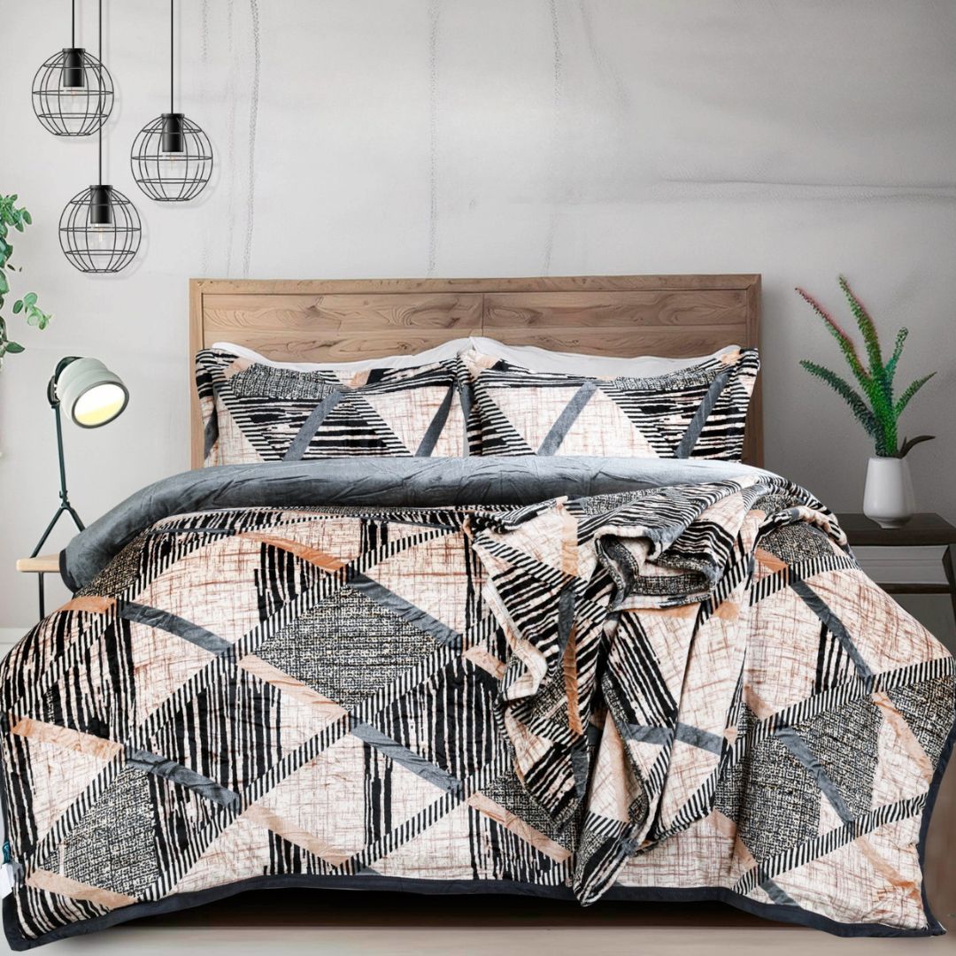 Hilsa 3 Pcs Winter bedding set - The Gharnish - A Unit of Satkala Creations