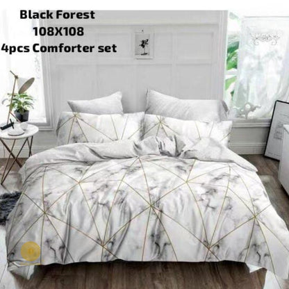 Black Forest 4 Pieces  REVERSIBLE Comforter Set