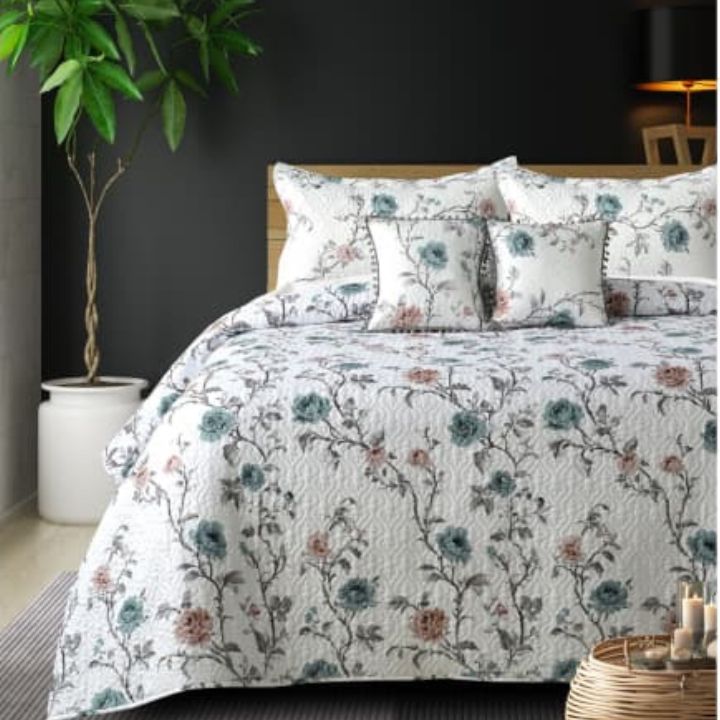 Premium & Imported 5 Pcs Quilted Bedcover Set - The Gharnish - A Unit of Satkala Creations