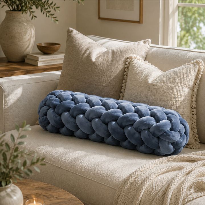 Modern Luxe Knot Bolster Cushion