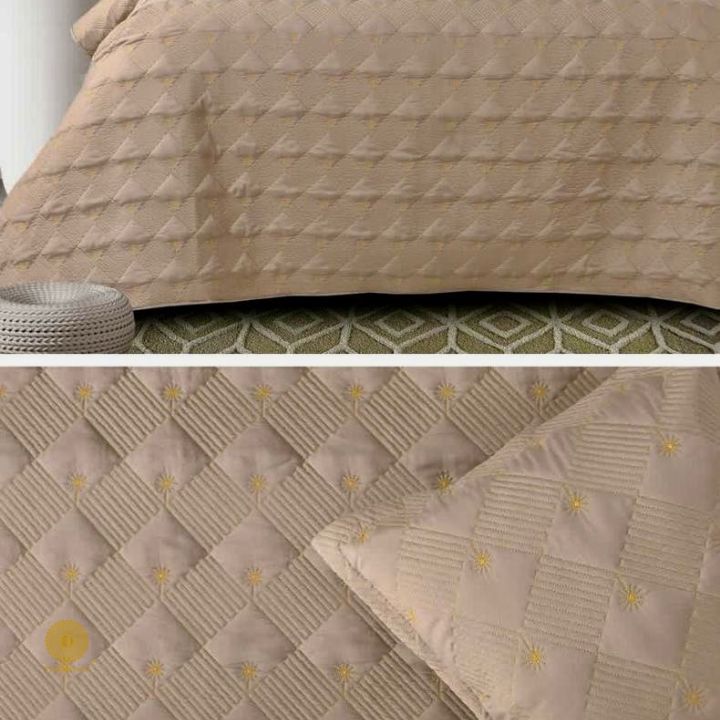 Coordinated Panel Pillow Concept Bedsheet - The Gharnish - A Unit of Satkala Creations