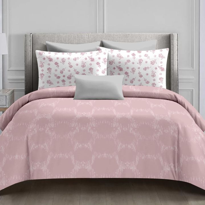 Nature Bliss 100% Cotton Double Bedsheet – Soft & Breathable with Pillow Covers - The Gharnish - A Unit of Satkala Creations