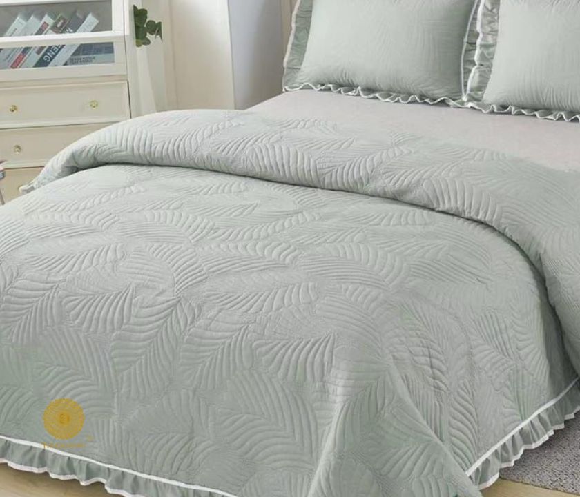 Ultrasonic Premium Bedding Set With Lace and Frill