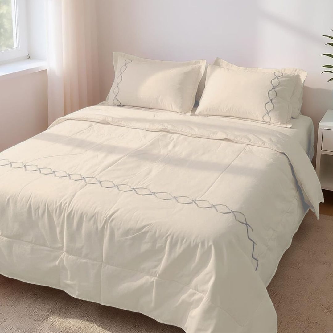 Elegant Soft Cotton Joint Free Imported Embroidery Series - The Gharnish - A Unit of Satkala Creations
