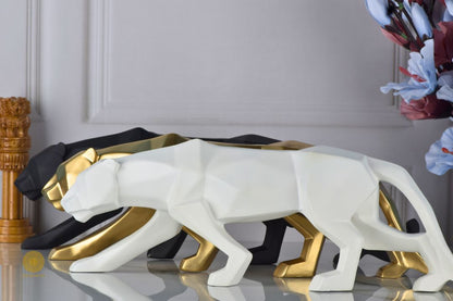 Surreal Panther Figurine - Golden