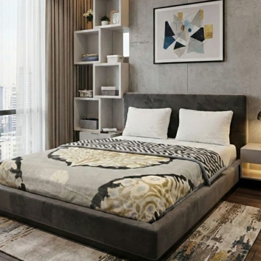 Premium and Cozy 3 Ply Double Bed Blanket - The Gharnish - A Unit of Satkala Creations