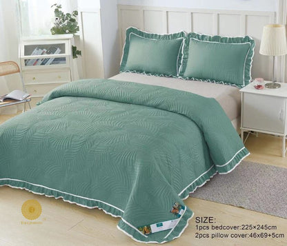 Ultrasonic Premium Bedding Set With Lace and Frill