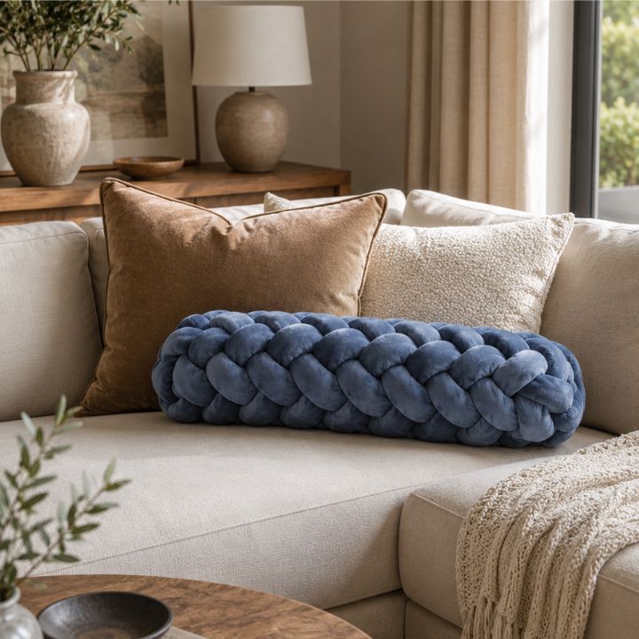 Modern Luxe Knot Bolster Cushion