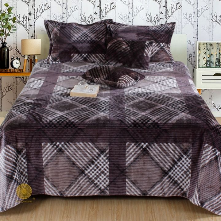 MAPPLE  HEAVY IMPORTED FLANNEL FABRIC 5PCS SET WINTER SERIES