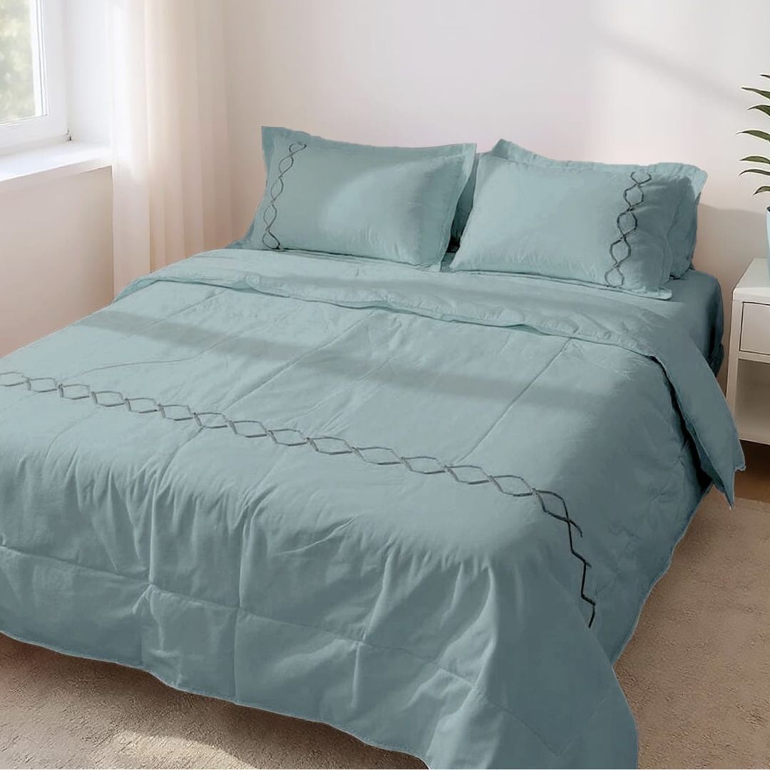 Elegant Soft Cotton Joint Free Imported Embroidery Series - The Gharnish - A Unit of Satkala Creations
