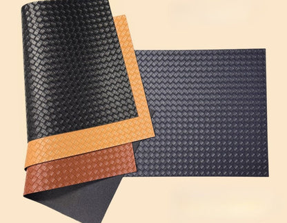 Leather Heat Resistant Rectangle Table Mats Set of 5