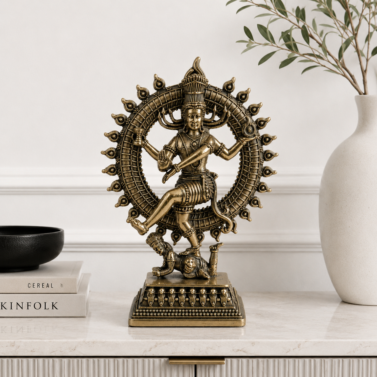 Nataraja Brass Murti  | Premium Wax Casting | Exquisite Handcrafted Finish