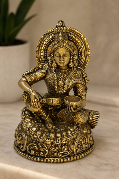 Annapurna Devi Brass Idol | Premium Handcrafted Murti