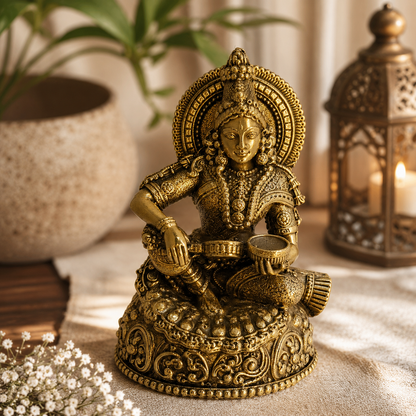 Annapurna Devi Brass Idol | Premium Handcrafted Murti