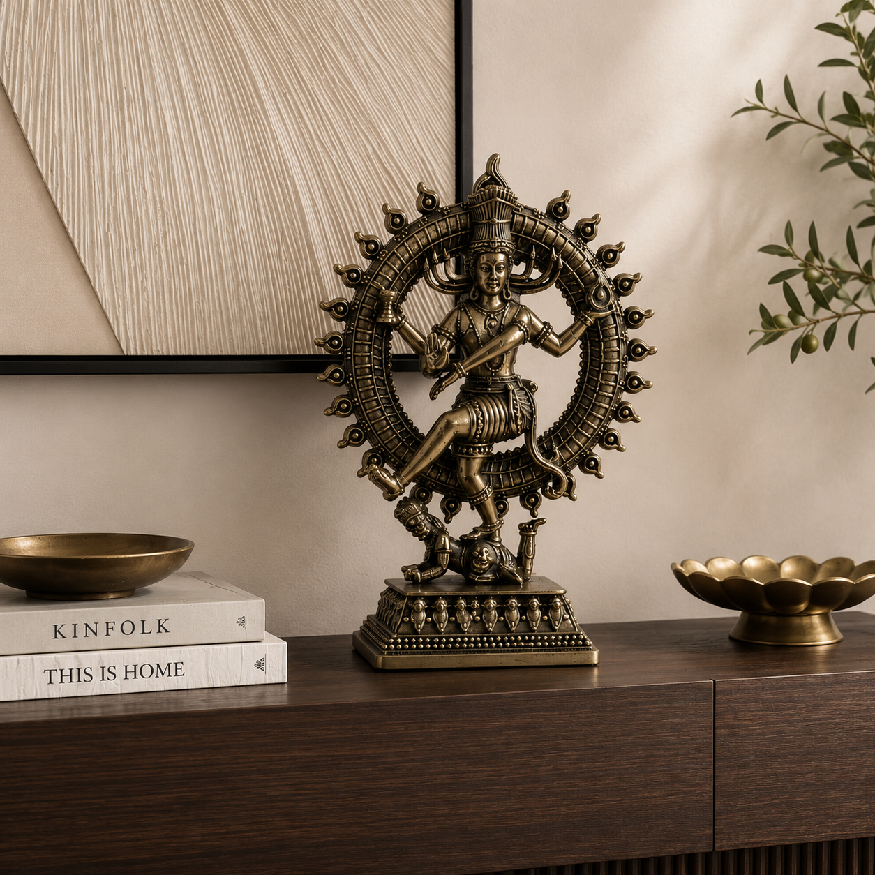 Nataraja Brass Murti  | Premium Wax Casting | Exquisite Handcrafted Finish