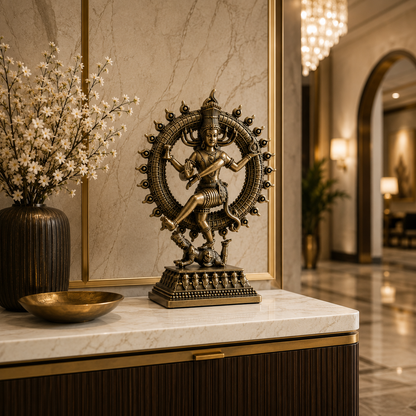 Nataraja Brass Murti  | Premium Wax Casting | Exquisite Handcrafted Finish