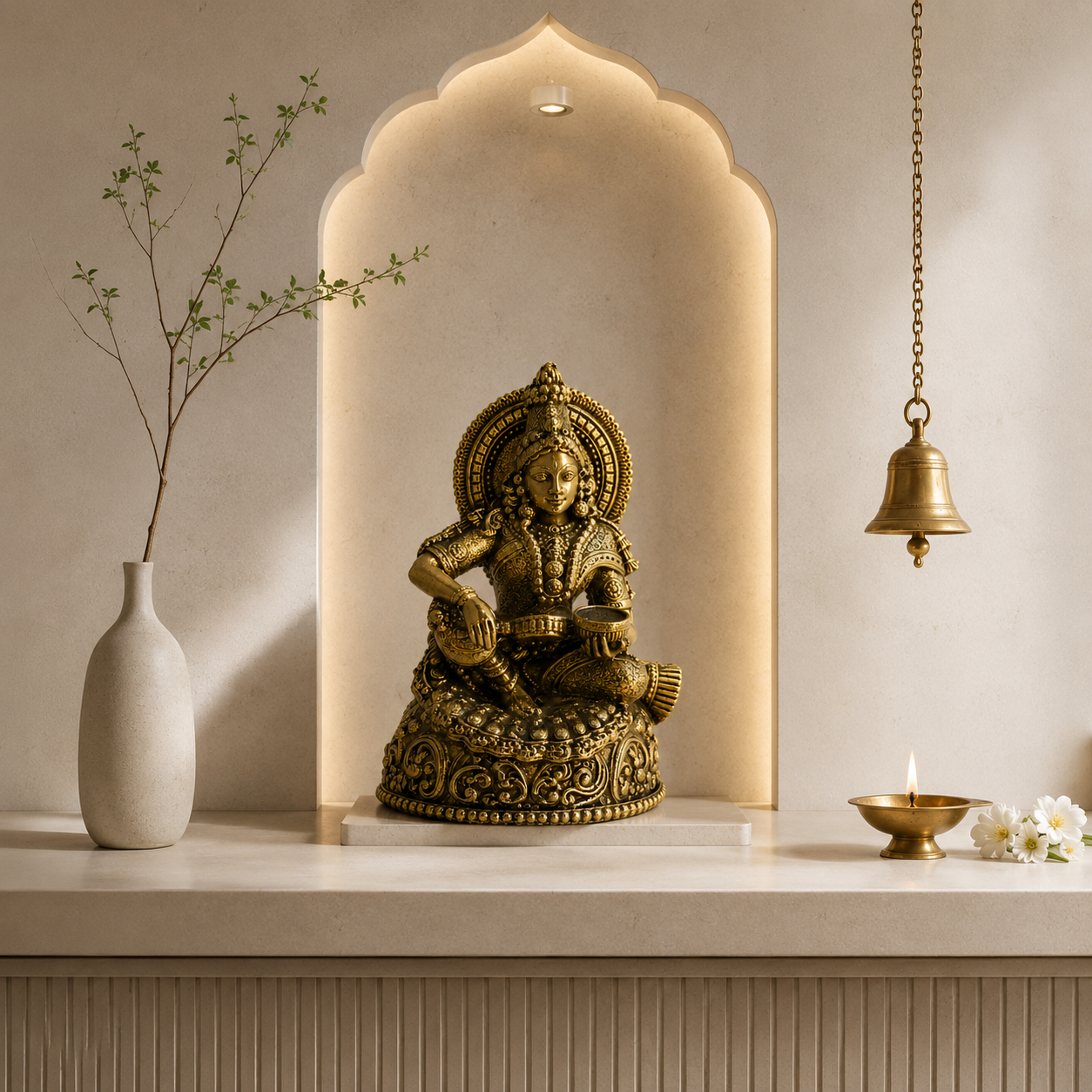 Annapurna Devi Brass Idol | Premium Handcrafted Murti