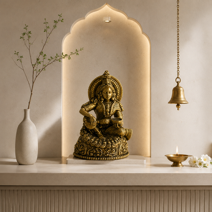 Annapurna Devi Brass Idol | Premium Handcrafted Murti