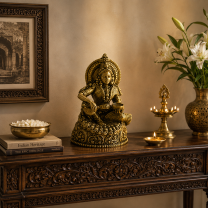 Annapurna Devi Brass Idol | Premium Handcrafted Murti