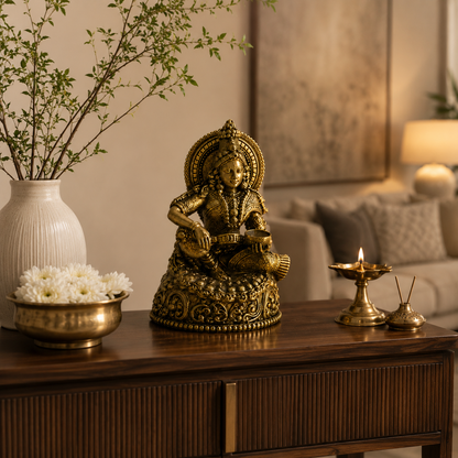 Annapurna Devi Brass Idol | Premium Handcrafted Murti