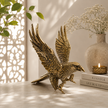 Antique Brass Garuda Eagle – Vastu Symbol of Power & Protection