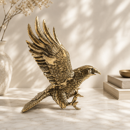 Antique Brass Garuda Eagle – Vastu Symbol of Power & Protection