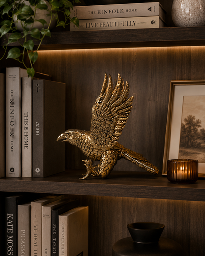 Antique Brass Garuda Eagle – Vastu Symbol of Power & Protection
