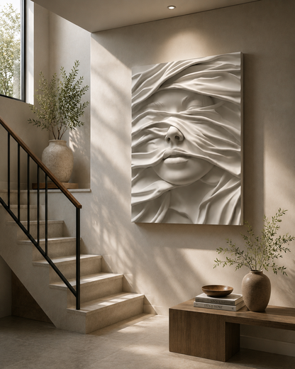 Veil of Serenity Luxury Wooden Wall Art