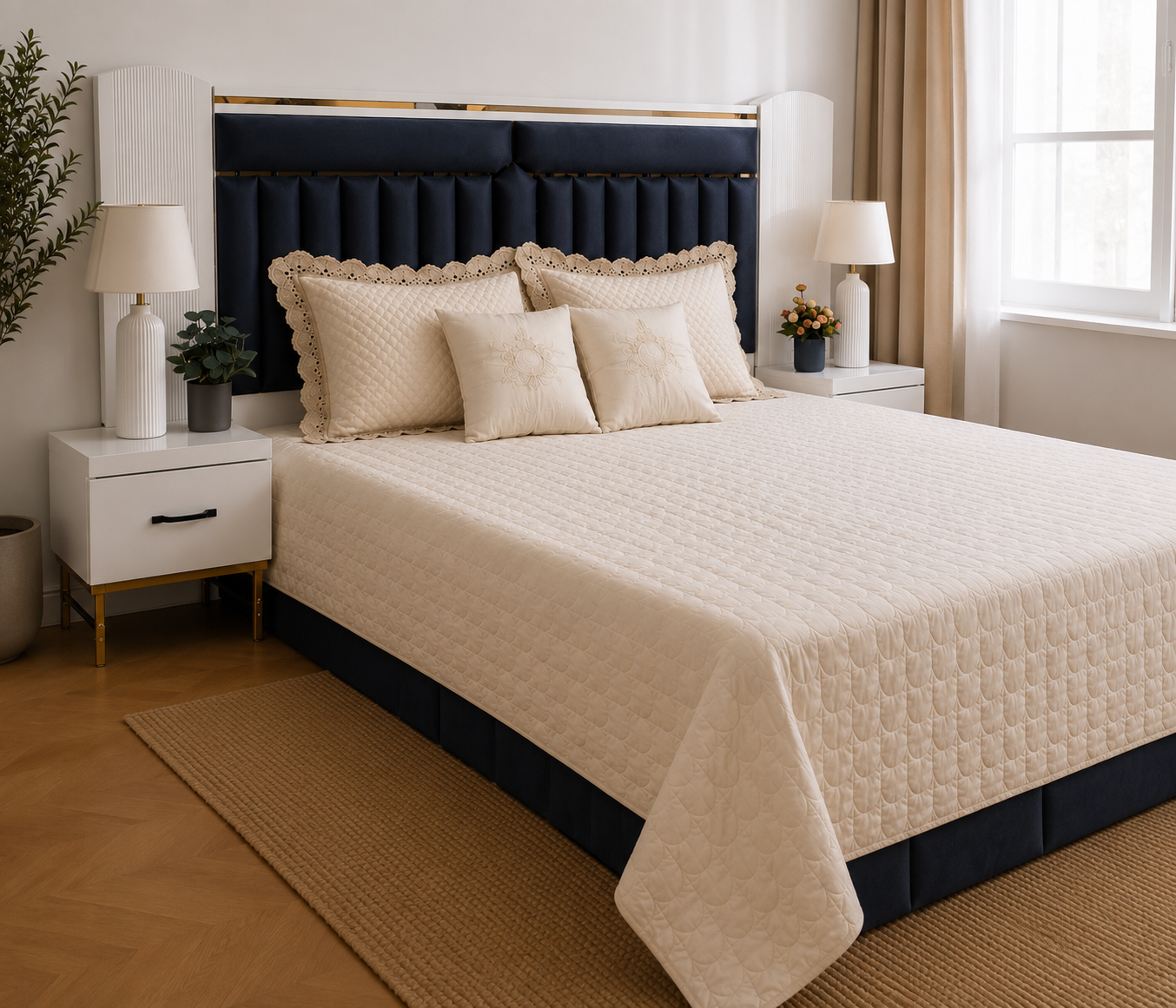 Maison Royale Lace 6 Pcs Bedding Set