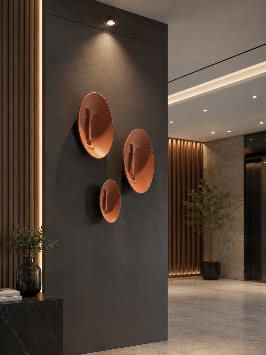 Whispering Faces 3D Wall Sculpture Set