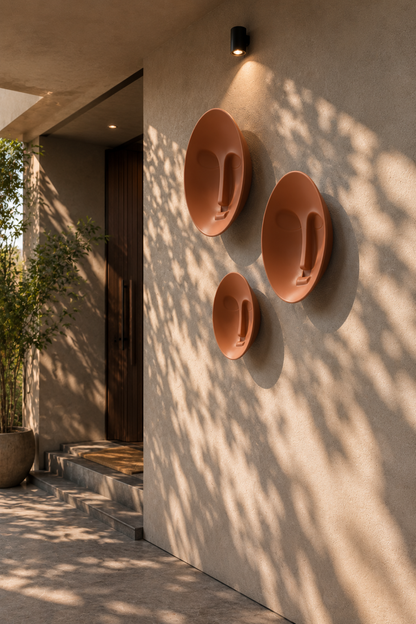 Whispering Faces 3D Wall Sculpture Set