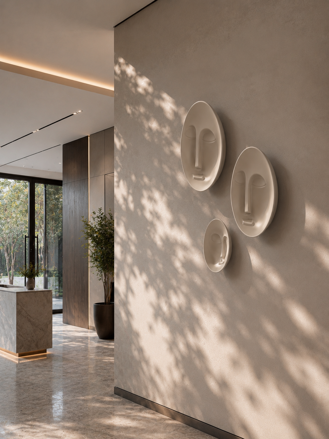 Whispering Faces 3D Wall Sculpture Set