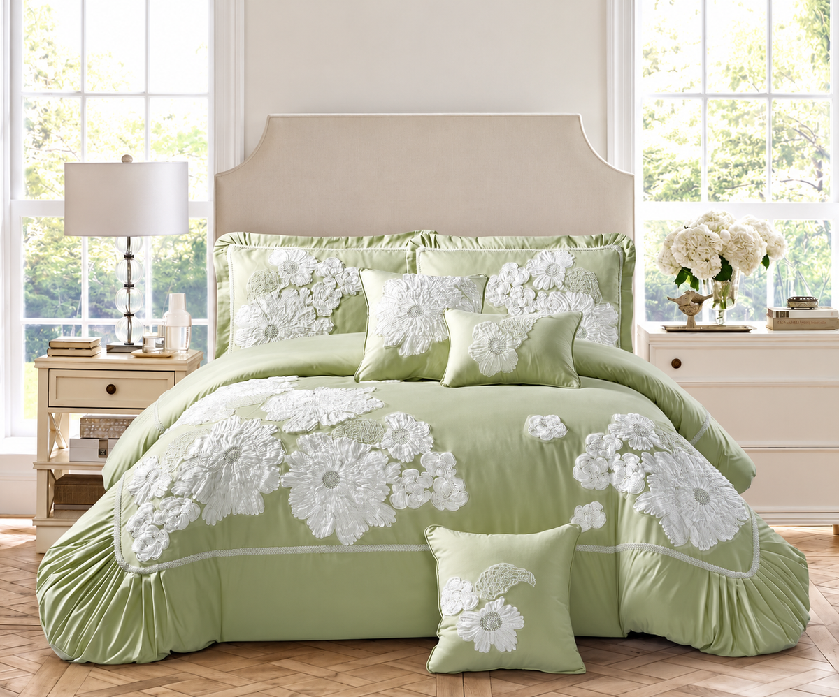 Zahira Luxury Premium Embroidered Bedding Set
