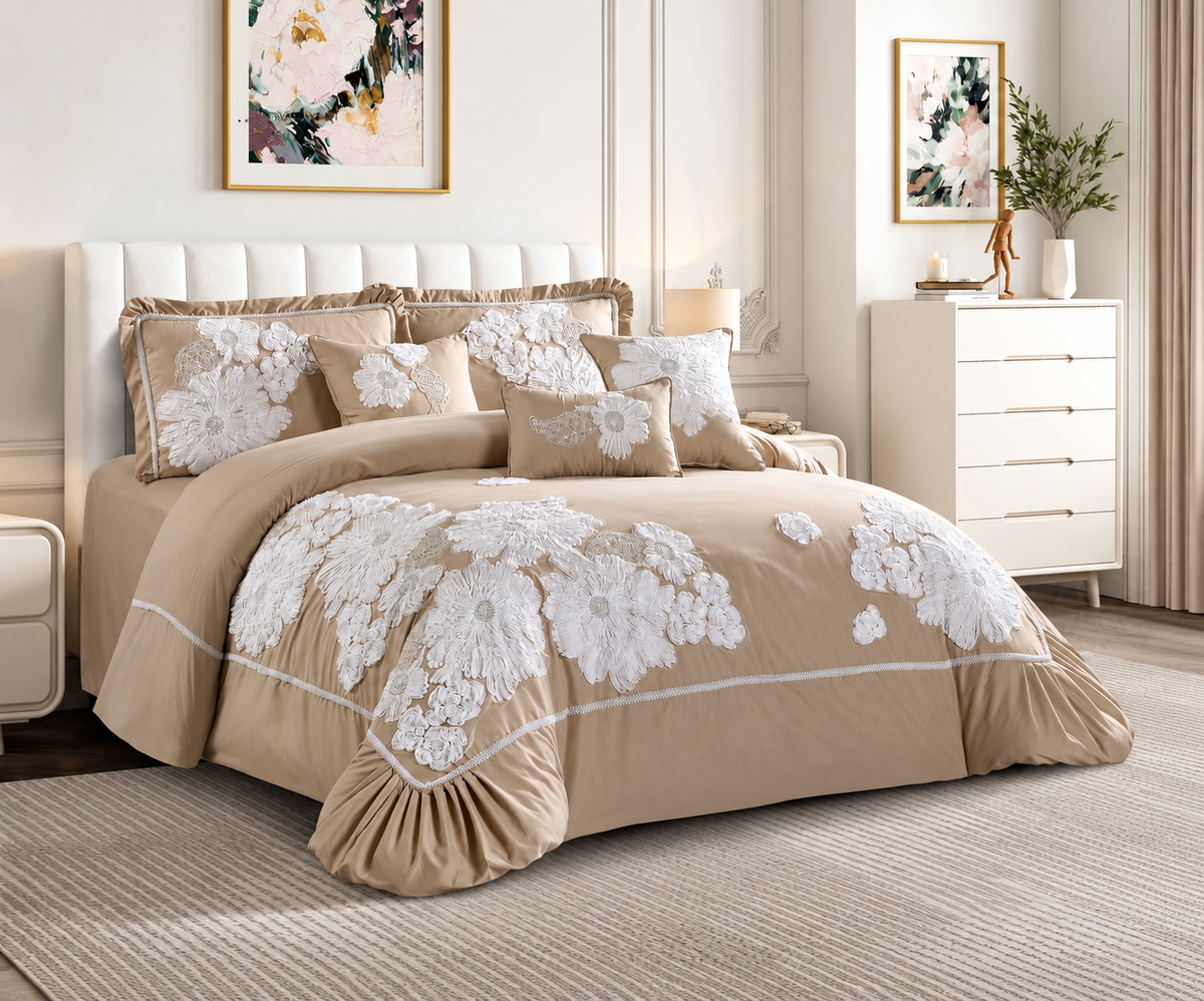 Zahira Luxury Premium Embroidered Bedding Set