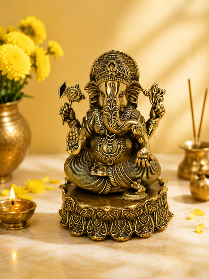 Brass Ganesha Murti