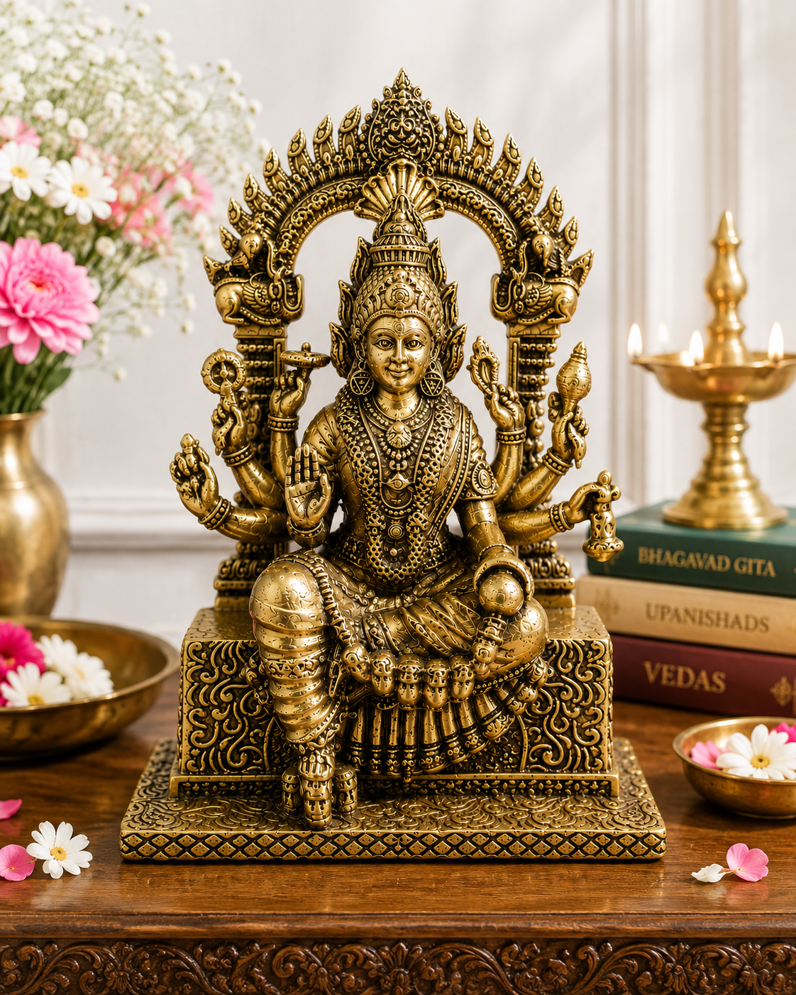 Mariamman Mata Brass Idol – Goddess of Rain, Protection & Healing