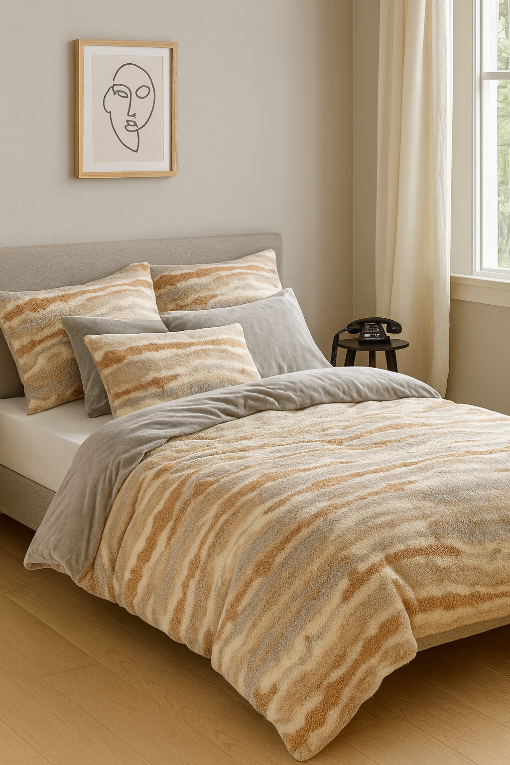 Iconic Wave Design Winter Quilt