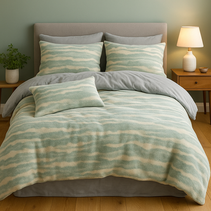 Iconic Wave Design Winter Quilt