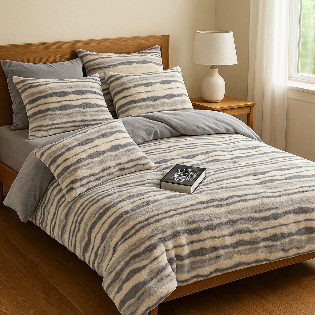 Iconic Wave Design Winter Quilt