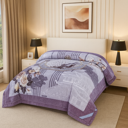 Cloudy Mink Luxury 3 Ply Blanket for heavy Winters